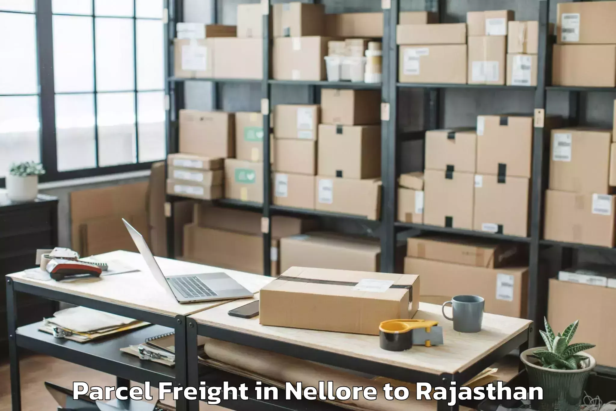 Book Nellore to Shahpura Parcel Freight Online